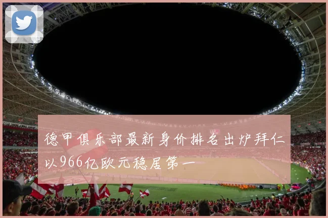 德甲俱乐部最新身价排名出炉拜仁以966亿欧元稳居第一
